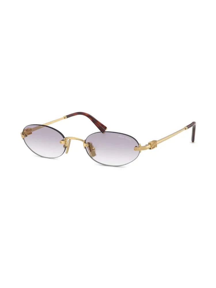 Miu Miu Eyewear MUA54S5AK04O Sunglasses — Gold, view 2