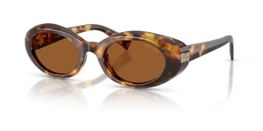 Miu Miu Eyewear MUB09S Sunglasses — Brown, view 2