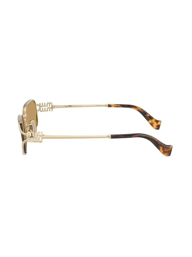 Miu Miu Eyewear MUC50S Sunglasses — Gold, view 3