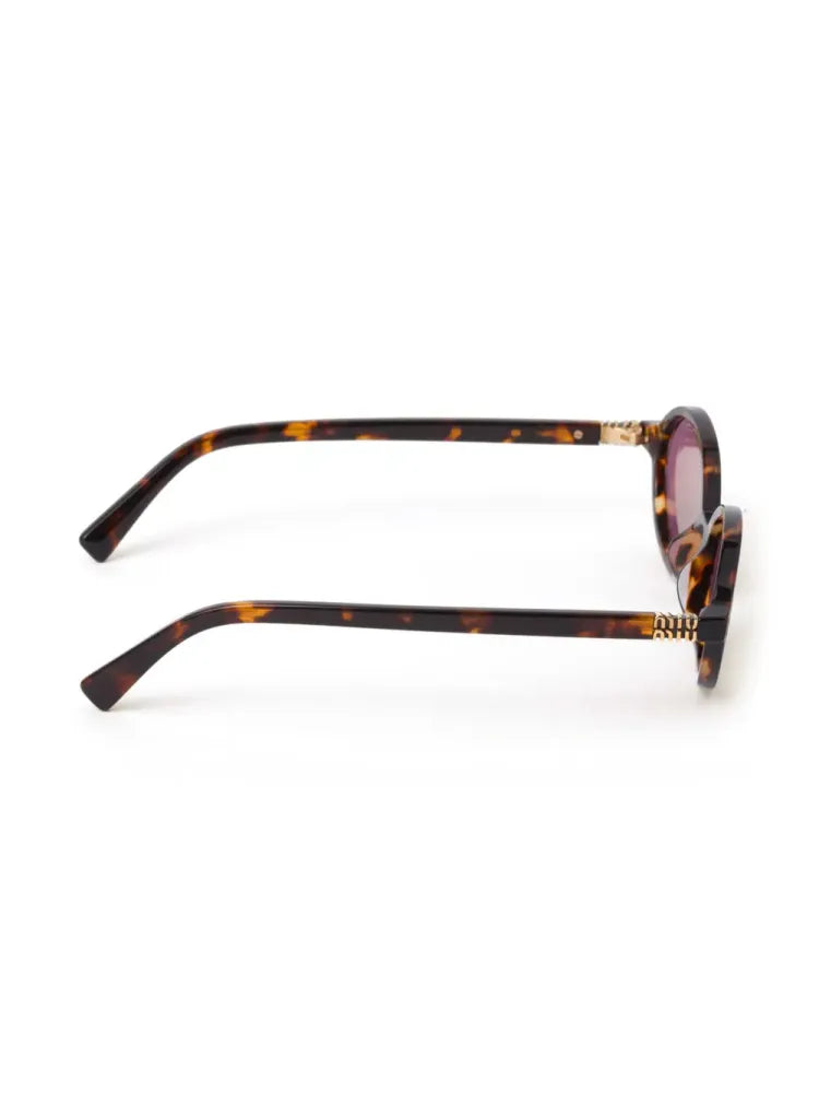 Miu Miu Eyewear SMU04ZC050EVAU Oval Frame Sunglasses — Pink, view 3