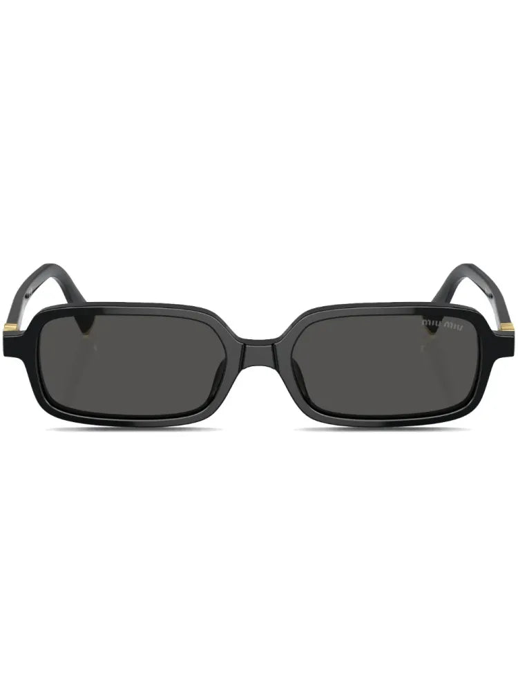 Miu Miu Eyewear SMU11Z16K5S0 Rectangular Frame Sunglasses — Black by Miu Miu Eyewear