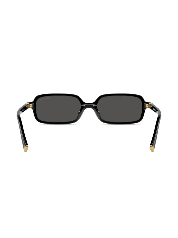 Miu Miu Eyewear SMU11Z16K5S0 Rectangular Frame Sunglasses — Black, view 4