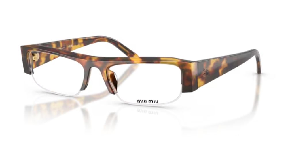 Miu Miu Eyewear SMUB0714L08N Tortoiseshell Acetate Sunglasses, view 2