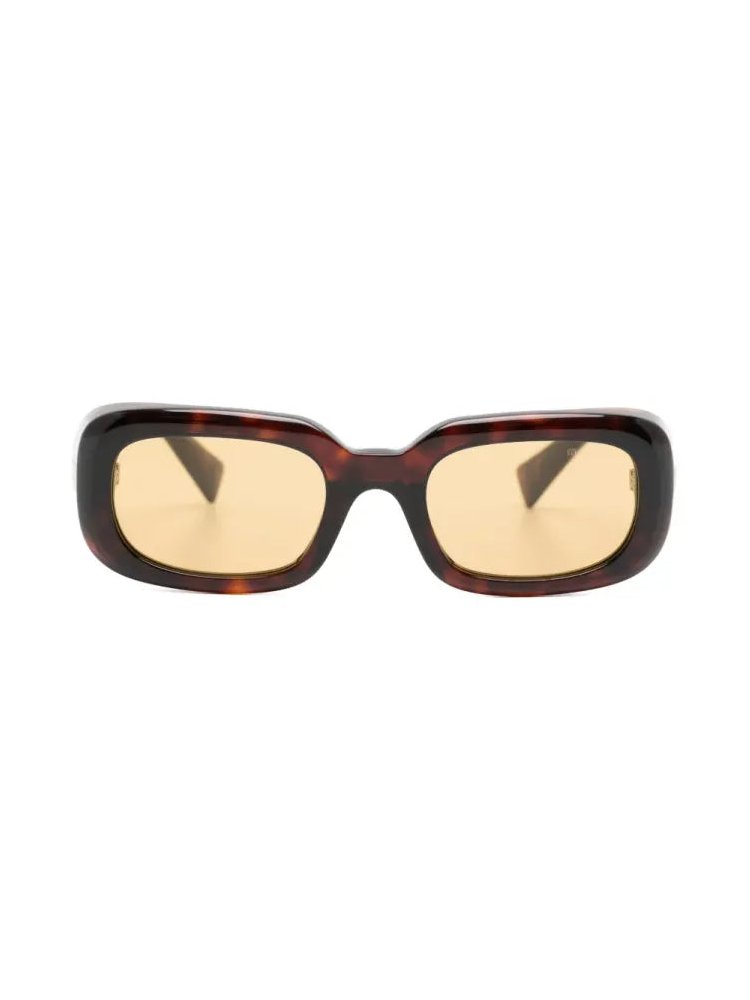 Miu Miu Eyewear SMUB13 Tortoiseshell Acetate Sunglasses — Brown by Miu Miu Eyewear