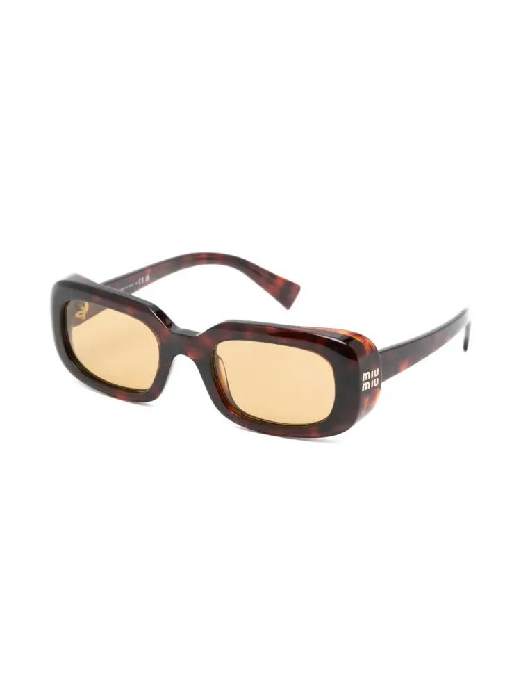 Miu Miu Eyewear SMUB13 Tortoiseshell Acetate Sunglasses — Brown, view 2