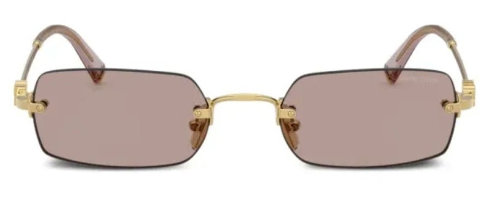 Miu Miu Eyewear SMUB505AK20I Sunglasses — Gold by Miu Miu Eyewear