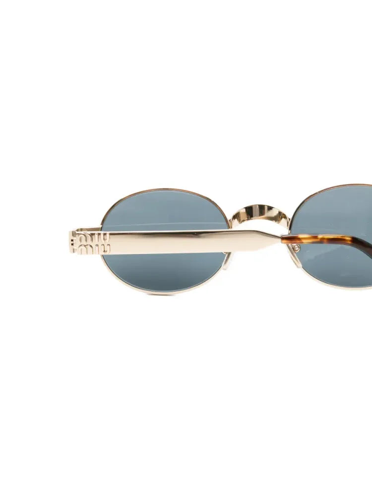 Miu Miu Eyewear SMUB51 Sunglasses — Blue, view 3