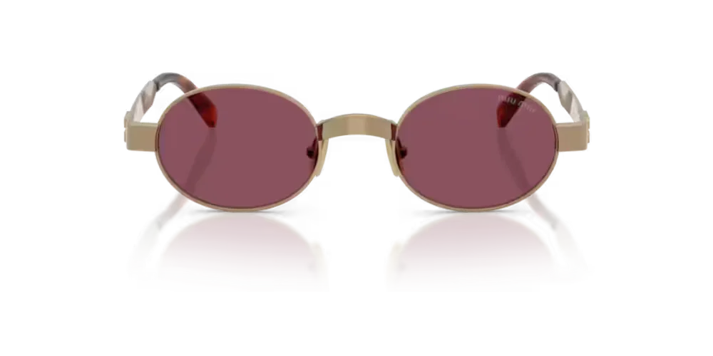 Miu Miu Eyewear SMUB51 Sunglasses — Gold by Miu Miu Eyewear