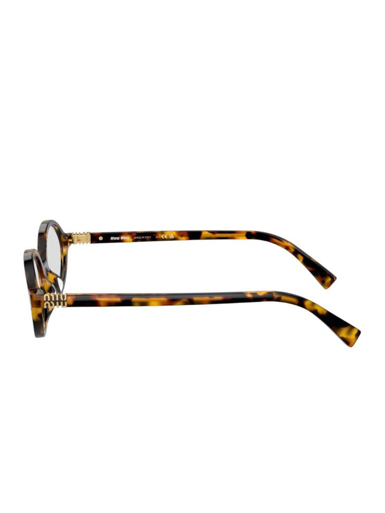 Miu Miu VAU1O1 Havana Acetate Eyeglasses — Havana, view 3