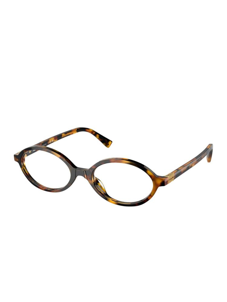 Miu Miu VAU1O1 Havana Acetate Eyeglasses — Havana, view 4