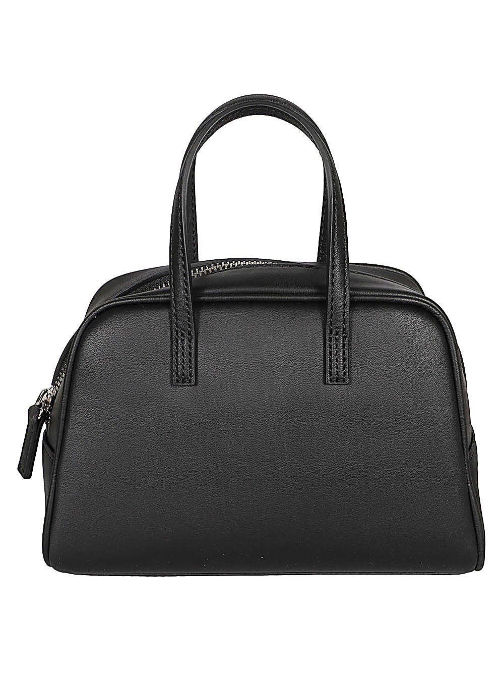 MIZUIRO Leather Boston Mini Bag — Black by MIZUIRO