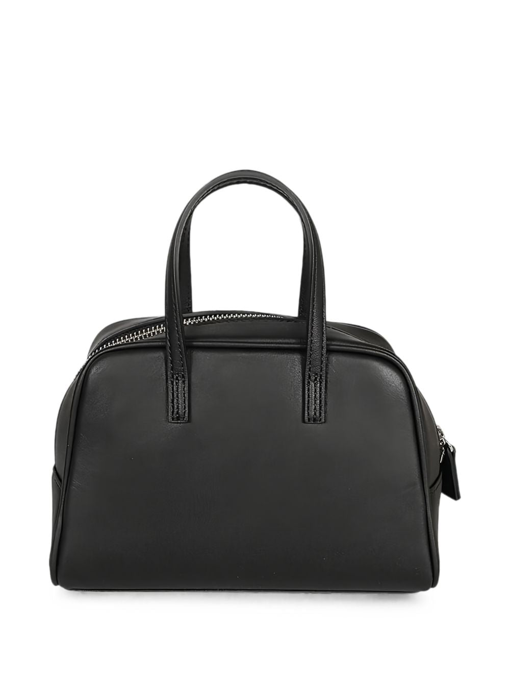 MIZUIRO Leather Boston Mini Bag — Black, view 4