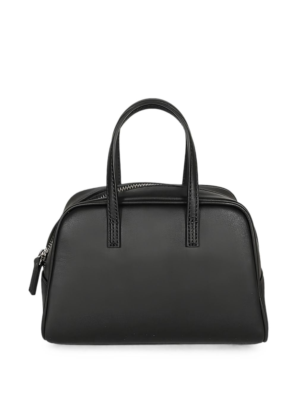 MIZUIRO Leather Boston Mini Bag — Black, view 5