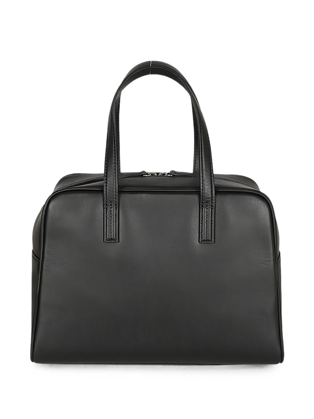 MIZUIRO Leather Boston Top Handle Bag — Black, view 4