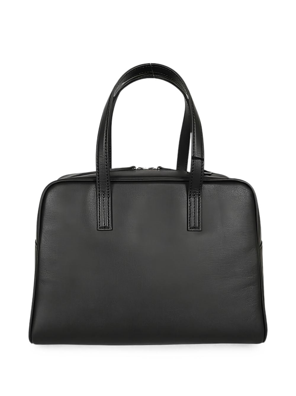 MIZUIRO Leather Boston Top Handle Bag — Black, view 5