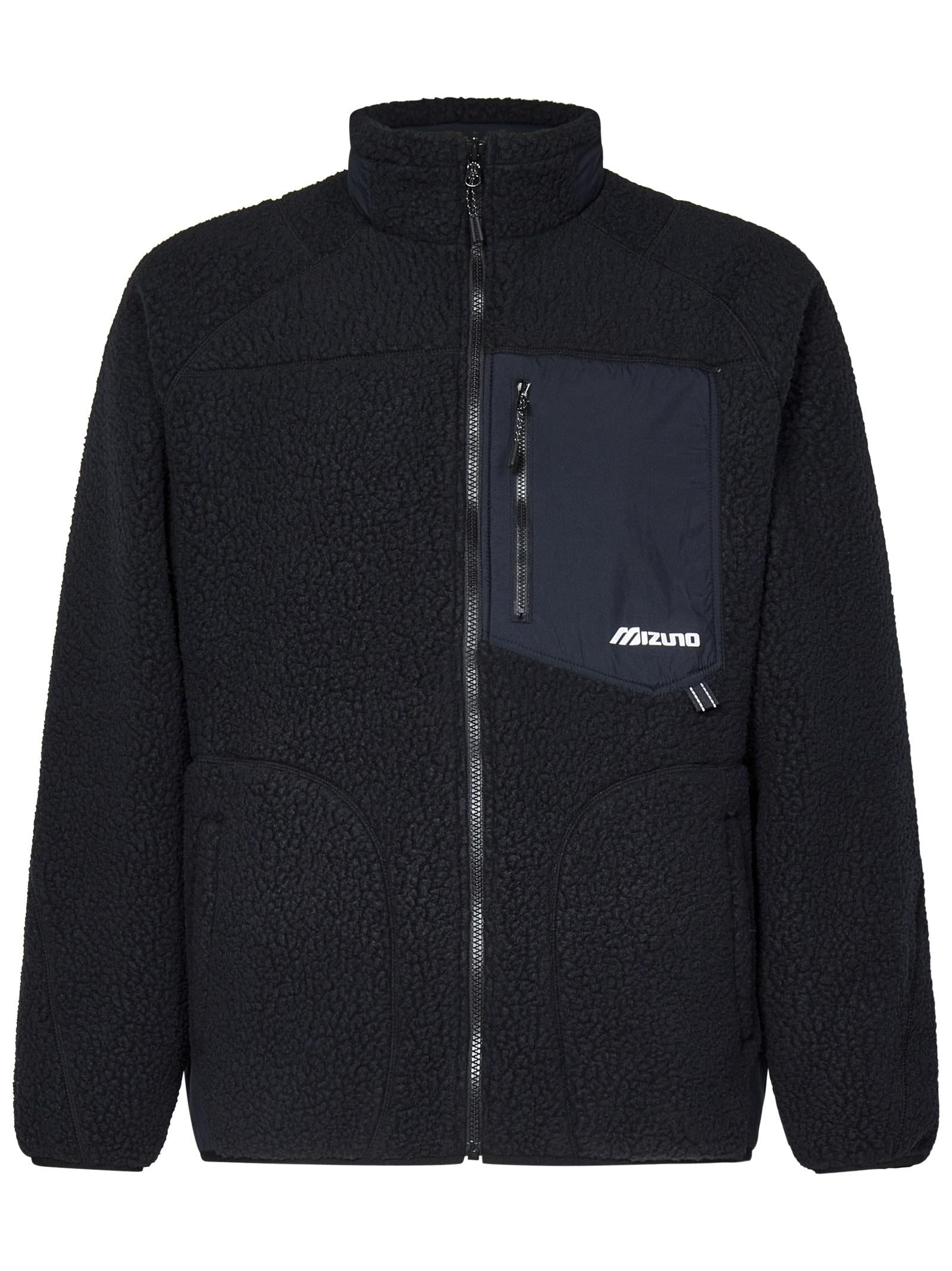 Mizuno Fleece Technical Jacket — Black by Mizuno