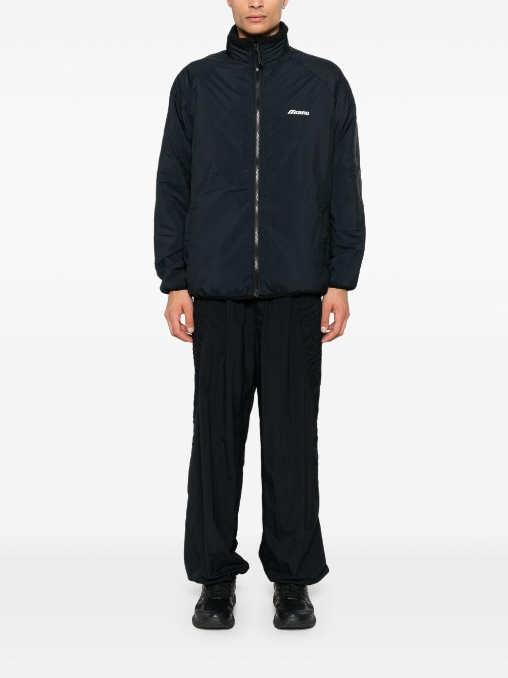 Mizuno Fleece Technical Jacket — Black, view 4