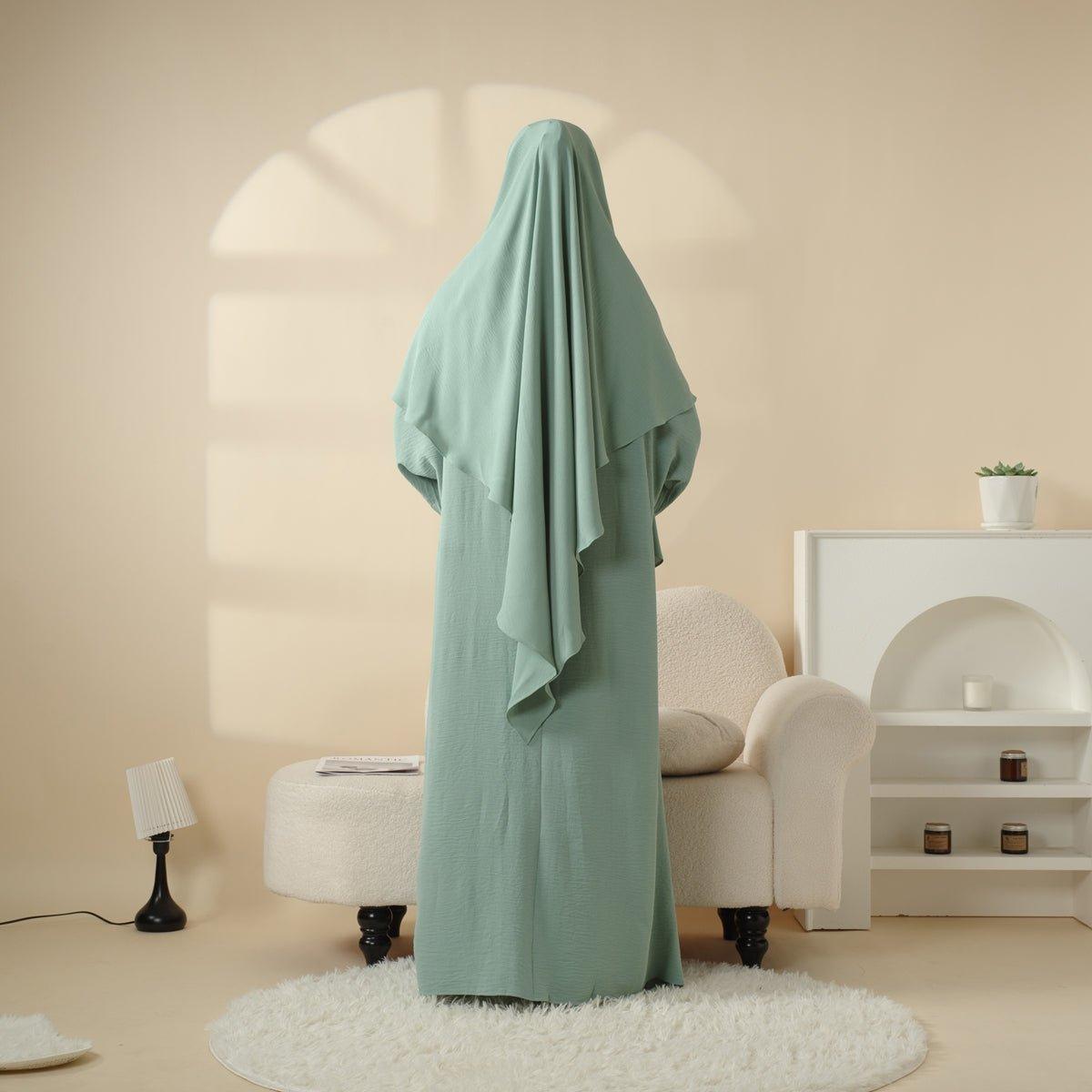 MK015 New Crepe Set Khimar, view 4