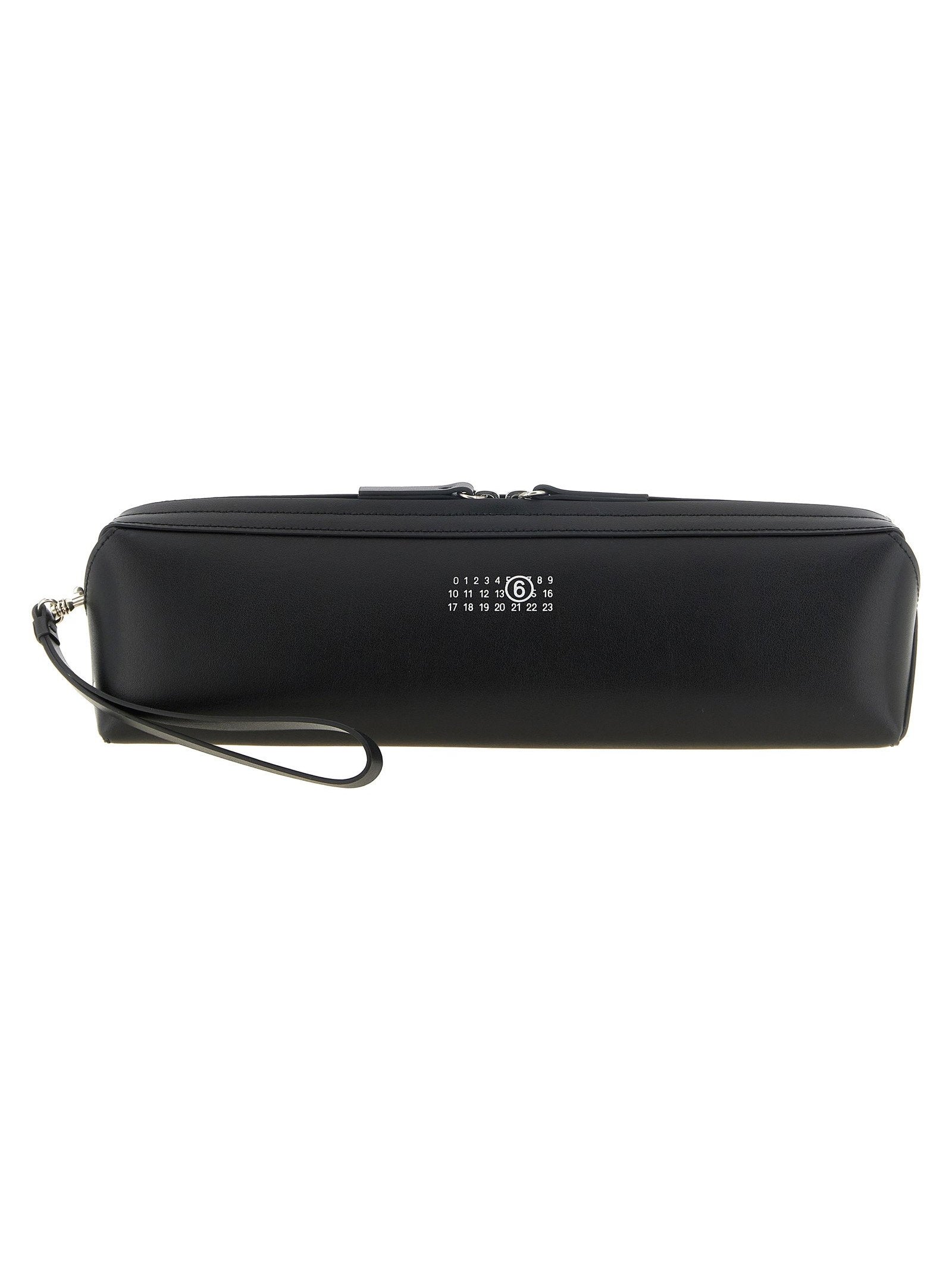 Mm6 Maison Margiela Leather Clutch — Black by MM6 Maison Margiela