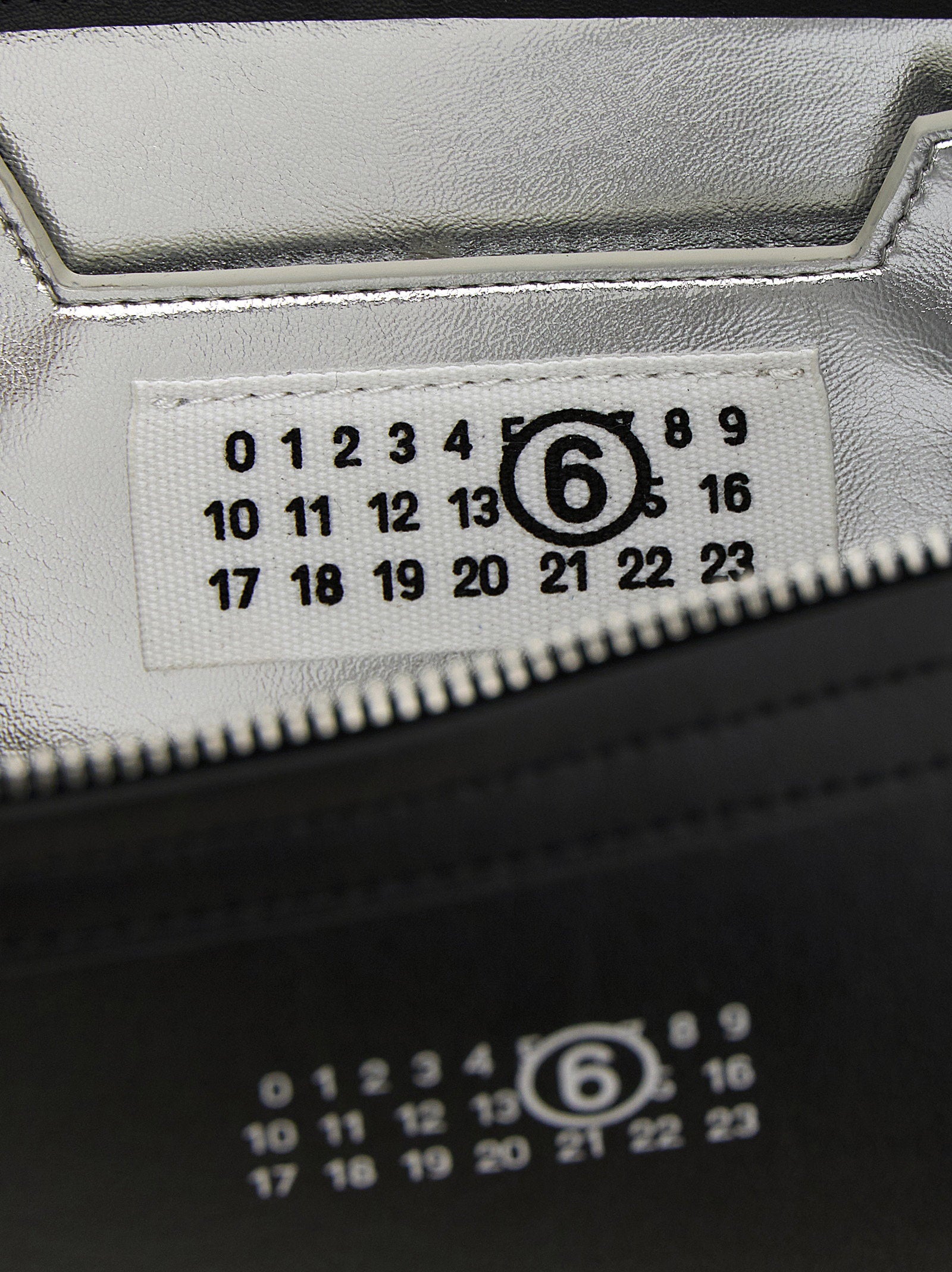 Mm6 Maison Margiela Leather Clutch — Black, view 4