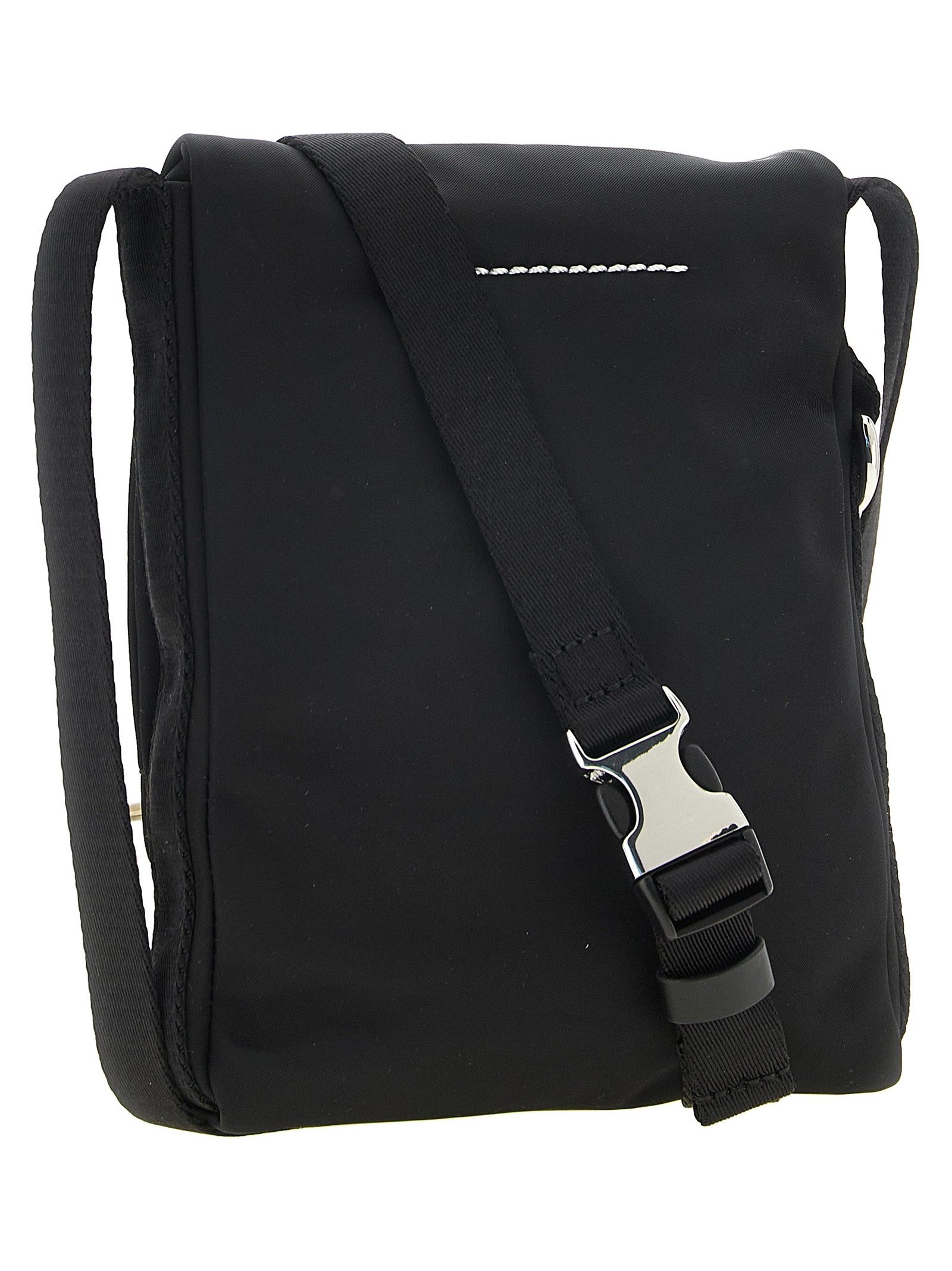 MM6 Maison Margiela Nylon Crossbody Bag — Black, view 2