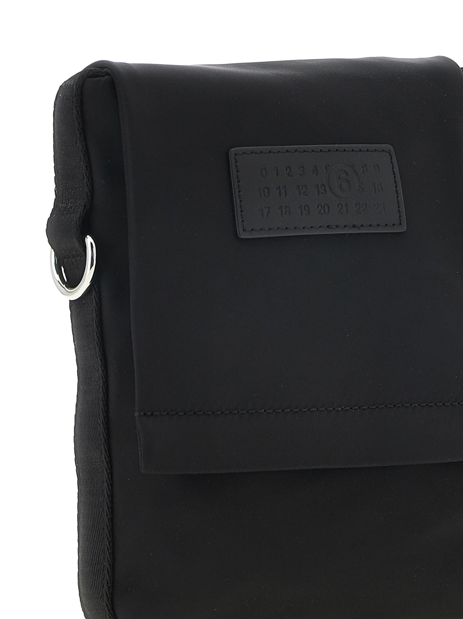 MM6 Maison Margiela Nylon Crossbody Bag — Black, view 3