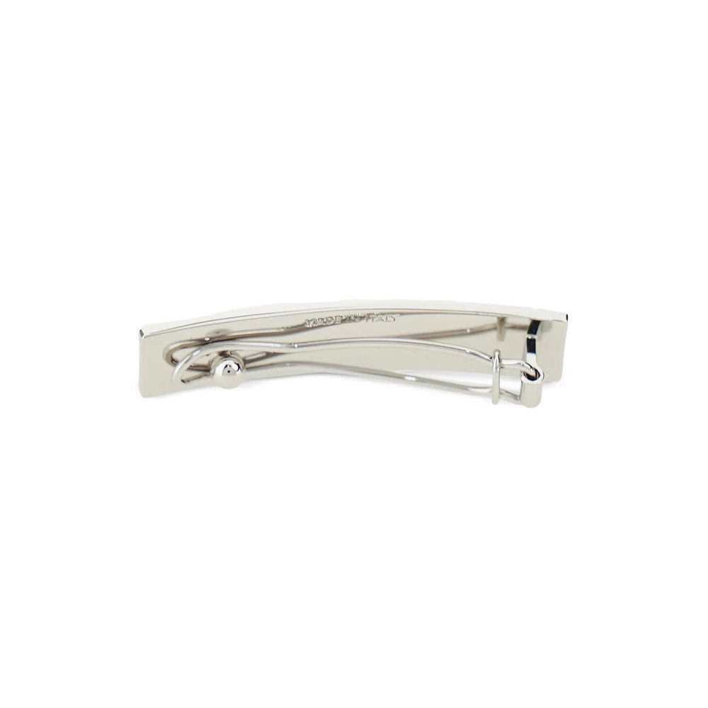 MM6 Maison Margiela Silver-Tone Metal Hair Clip — Silver, view 2