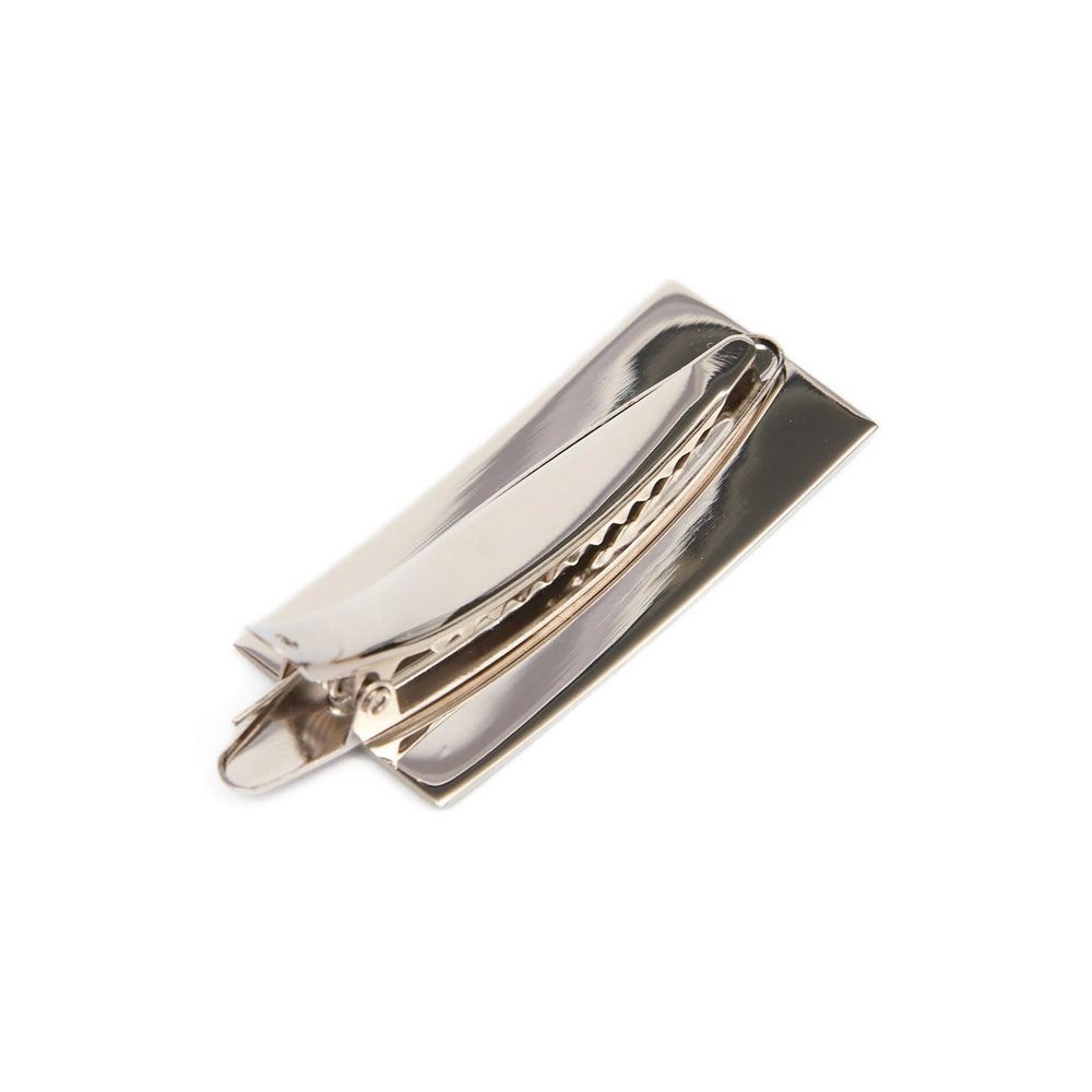 MM6 Maison Margiela Numbers Motif Iron Hair Clip — Silver, view 4