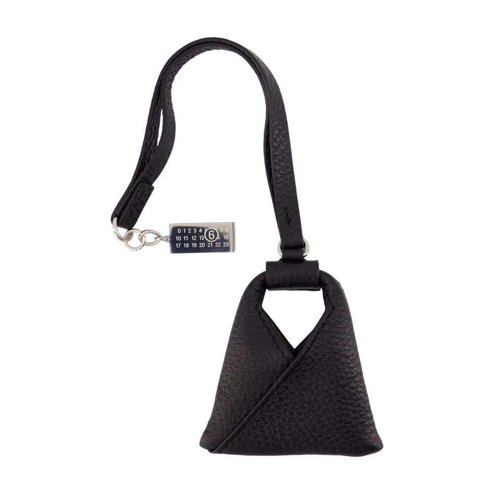 MM6 Maison Margiela Textured Calfskin Mini Bag — Black by MM6 Maison Margiela