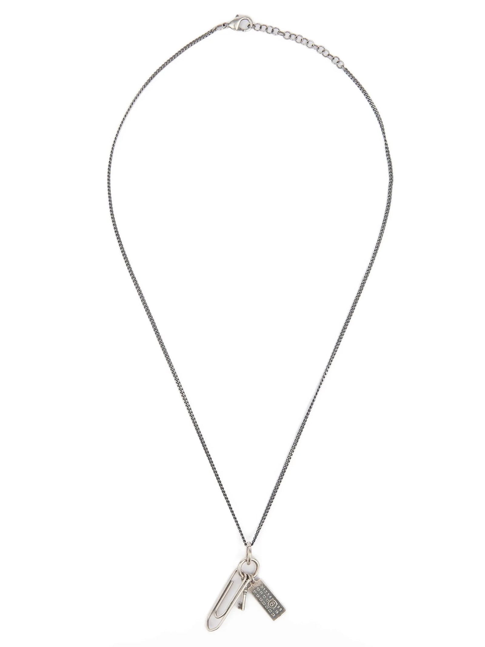 MM6 Maison Margiela Graffetta Necklace — Silver by MM6 Maison Margiela
