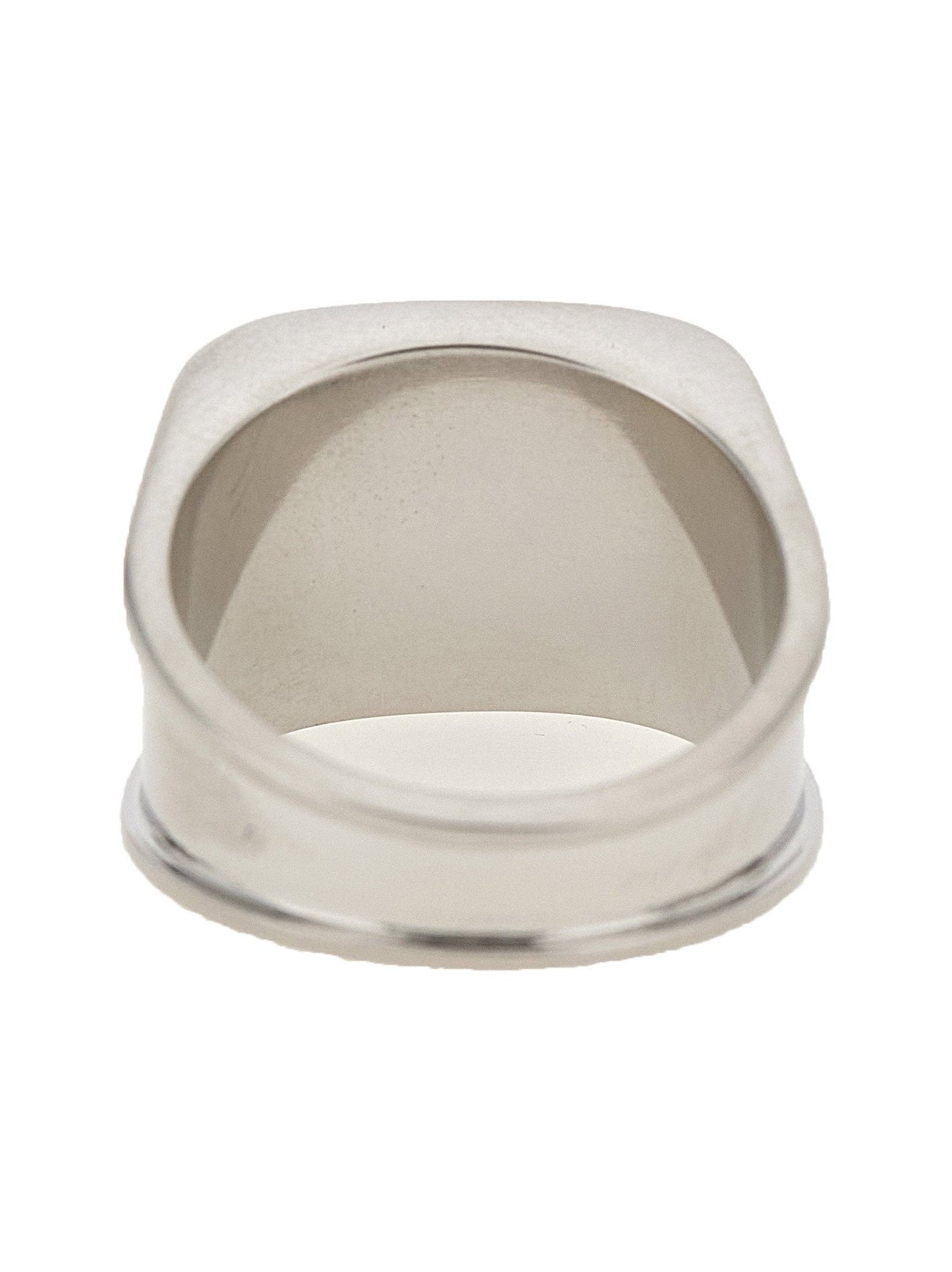 Mm6 Maison Margiela Numeric Logo Engraved Ring — Silver, view 2