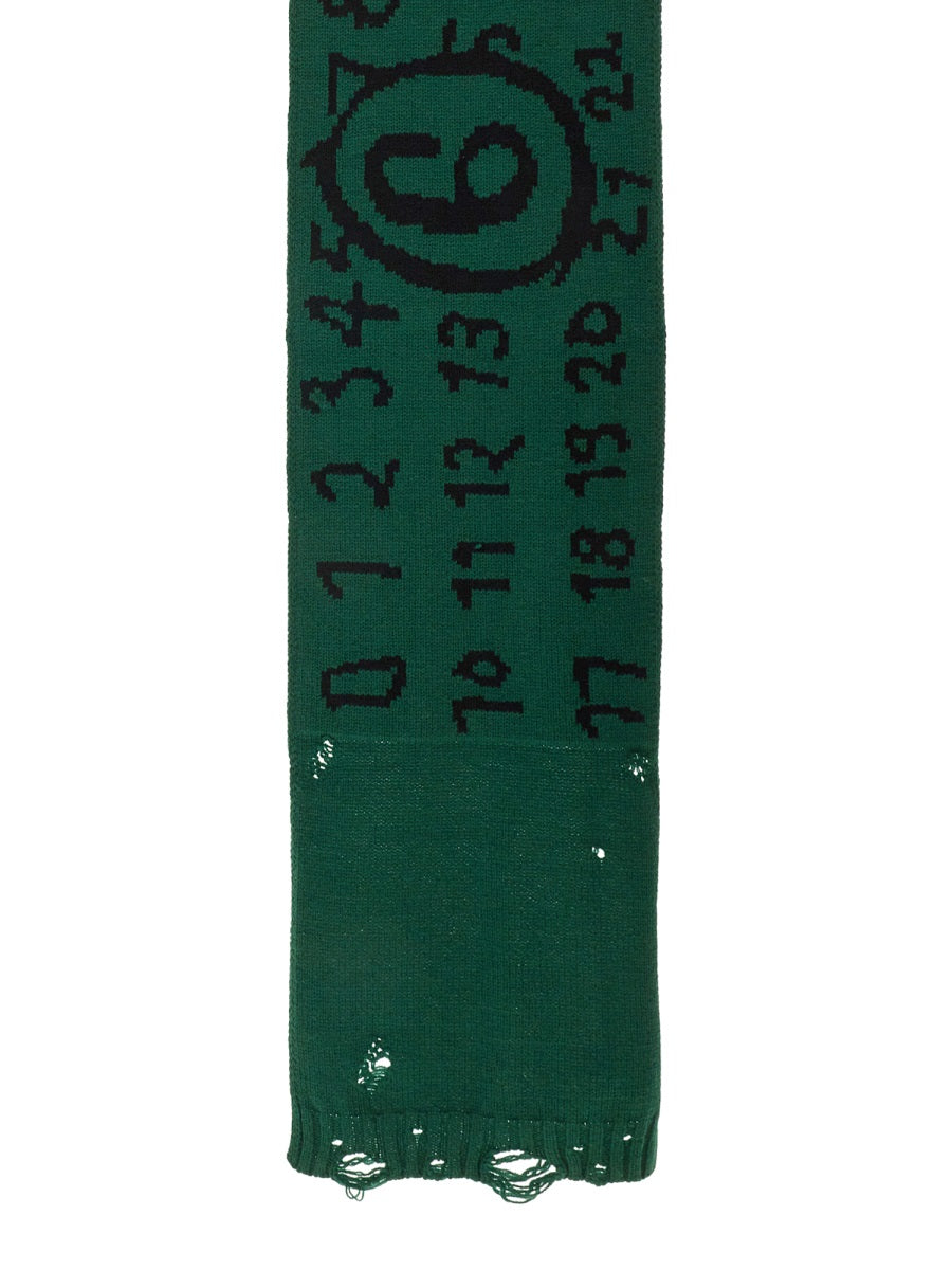MM6 Maison Margiela Cotton Scarf — Green by MM6 Maison Margiela