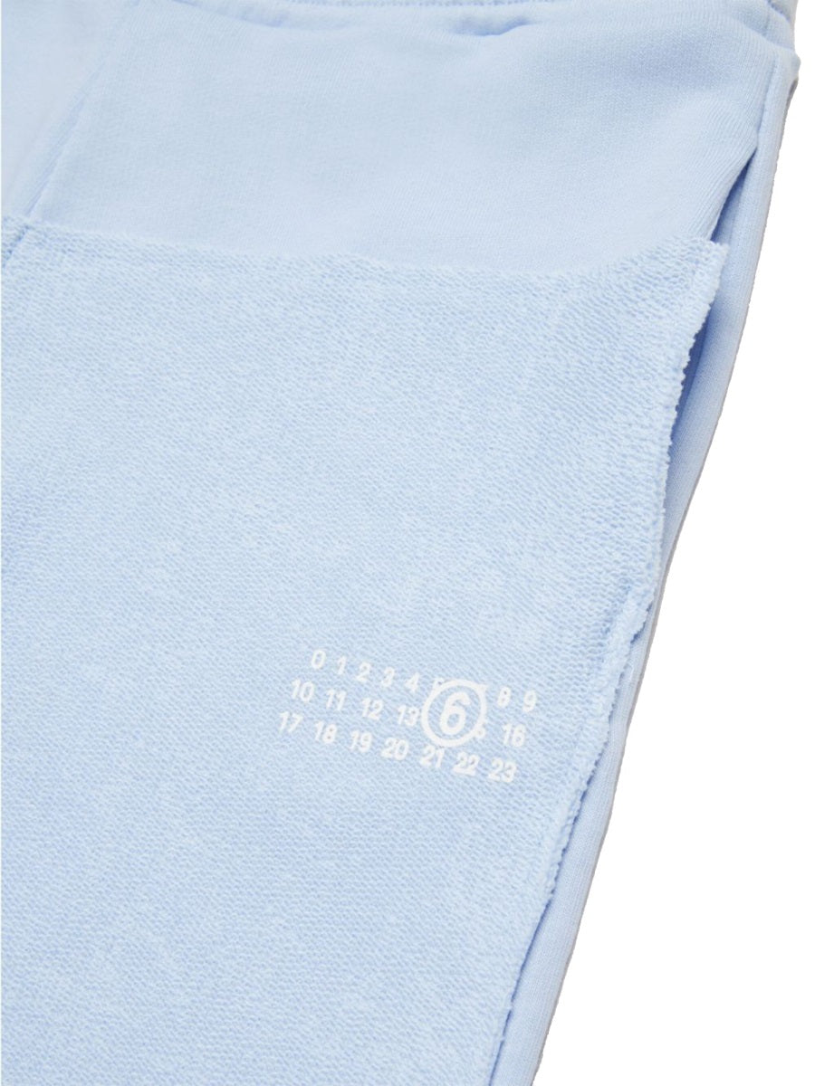 MM6 Maison Margiela Pure Cotton Shorts — Blue by MM6 Maison Margiela