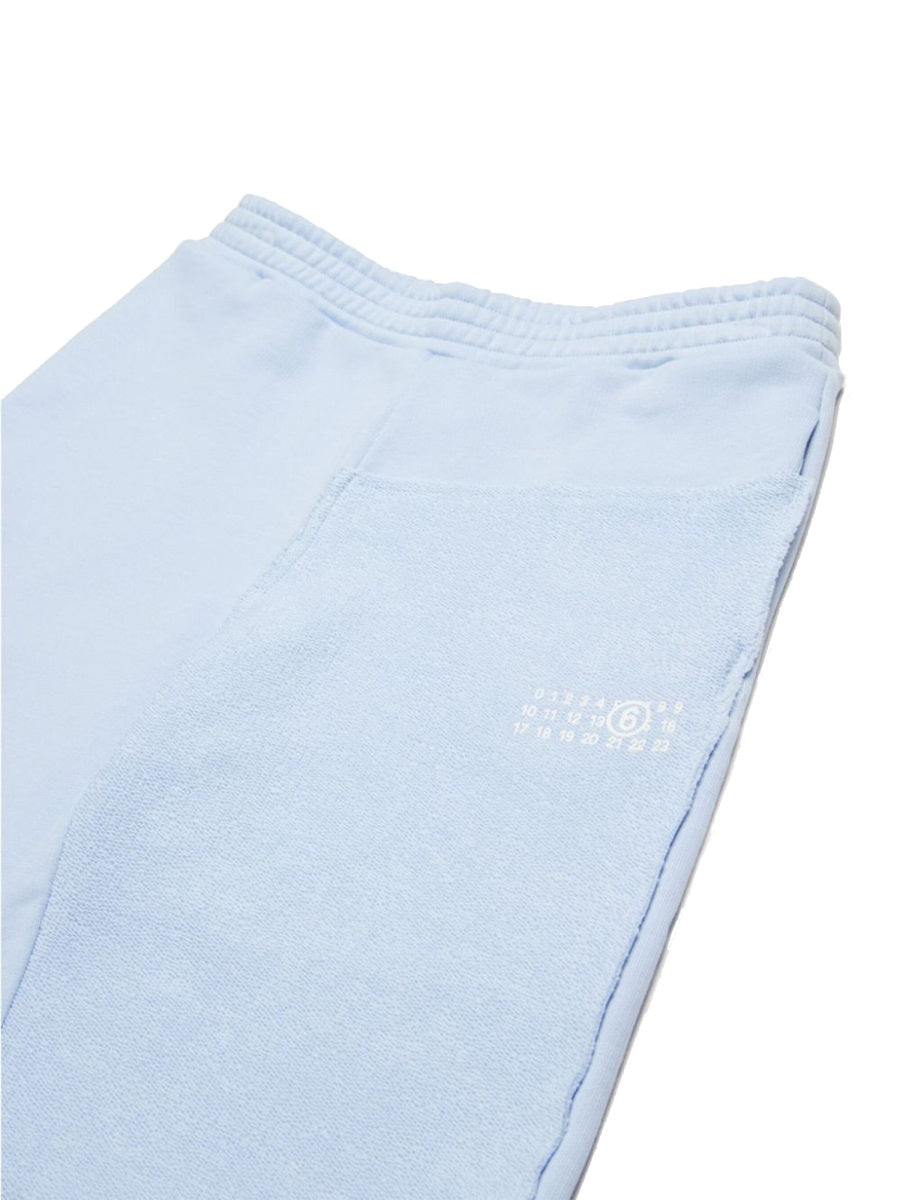 MM6 Maison Margiela Pure Cotton Shorts — Blue, view 2