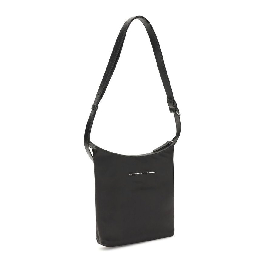 MM6 Maison Margiela Numeric Vertical Shoulder Bag — Black, view 3