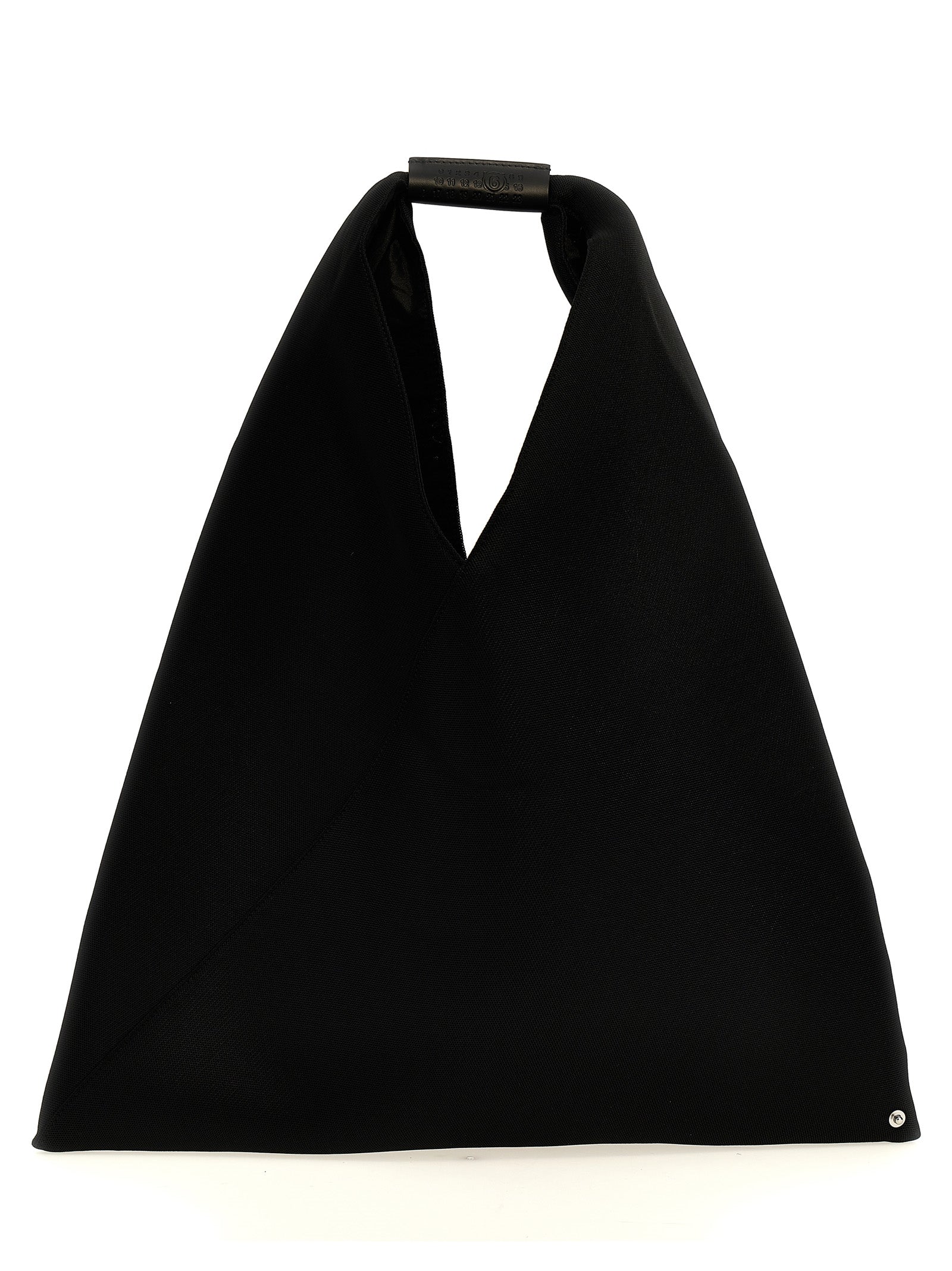 MM6 Maison Margiela Polyester Triangle Shoulder Bag — Black by MM6 Maison Margiela