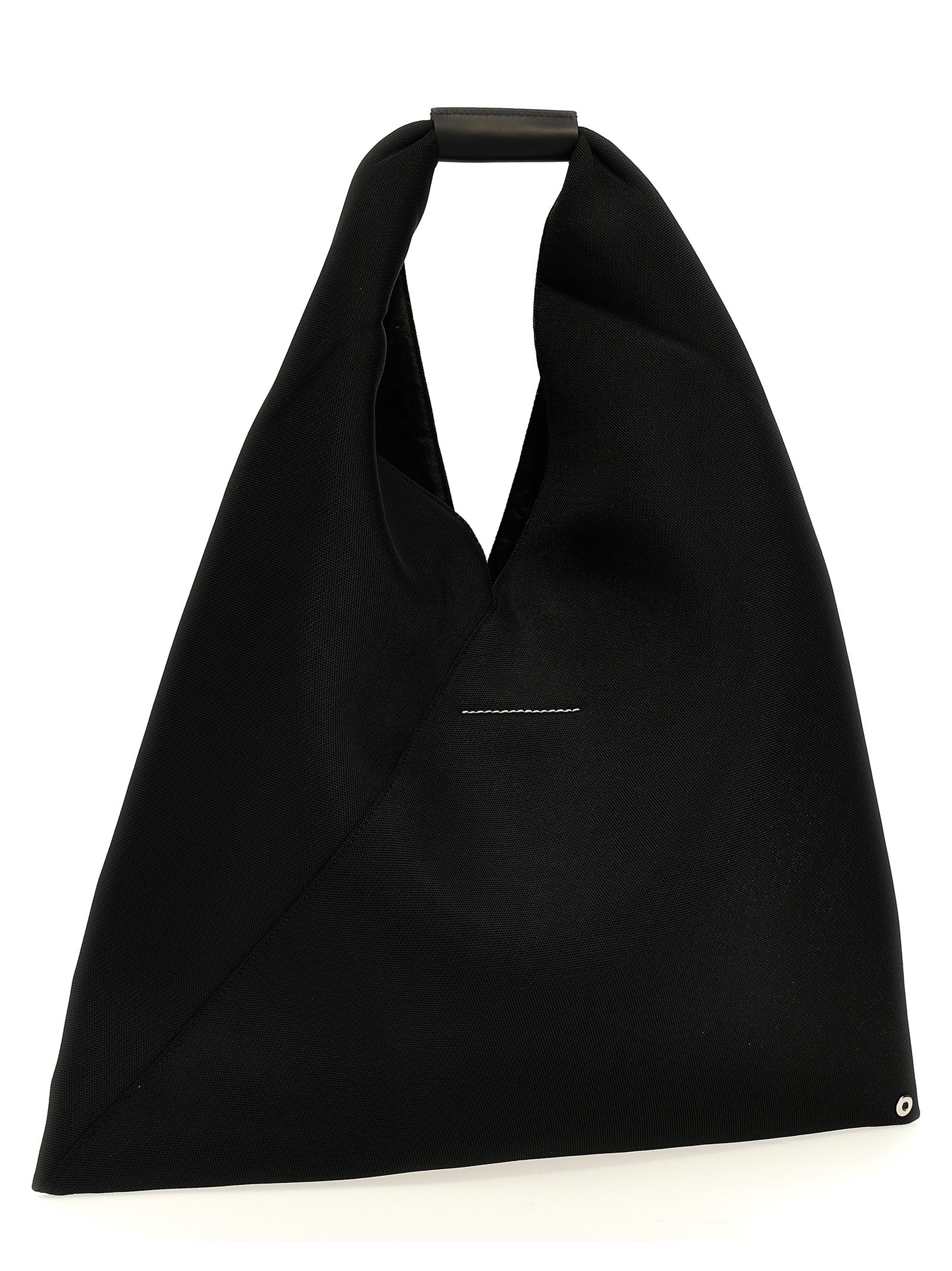 MM6 Maison Margiela Polyester Triangle Shoulder Bag — Black, view 2