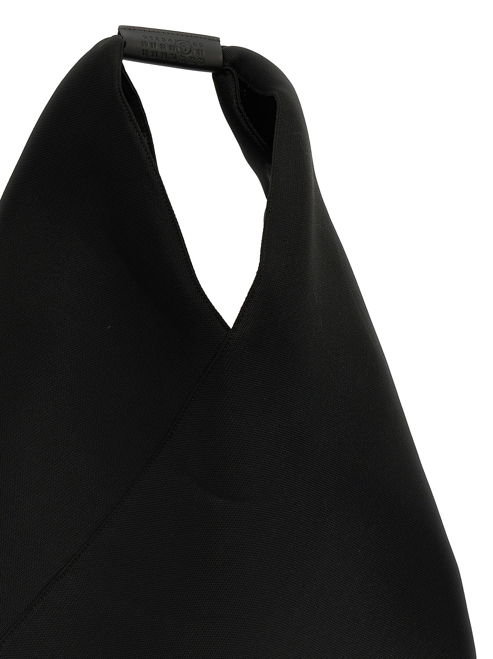 MM6 Maison Margiela Polyester Triangle Shoulder Bag — Black, view 3