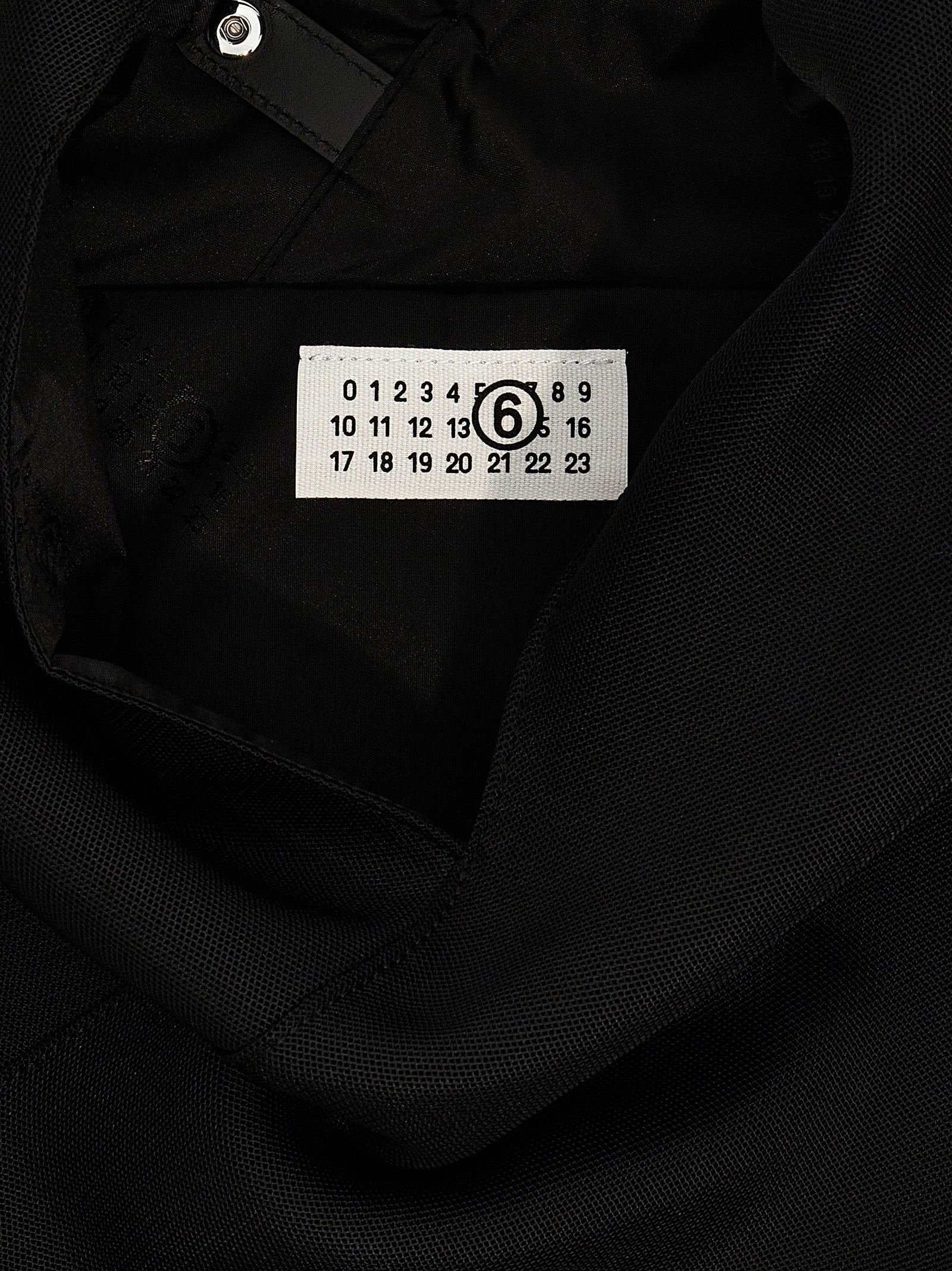 MM6 Maison Margiela Polyester Triangle Shoulder Bag — Black, view 4
