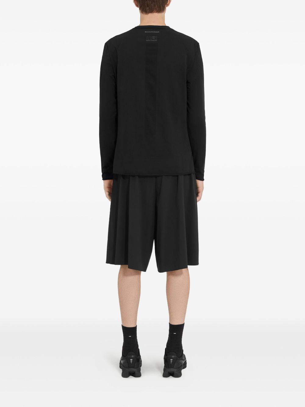 MM6 X Salomon Graphic Print T-Shirt — Black, view 4