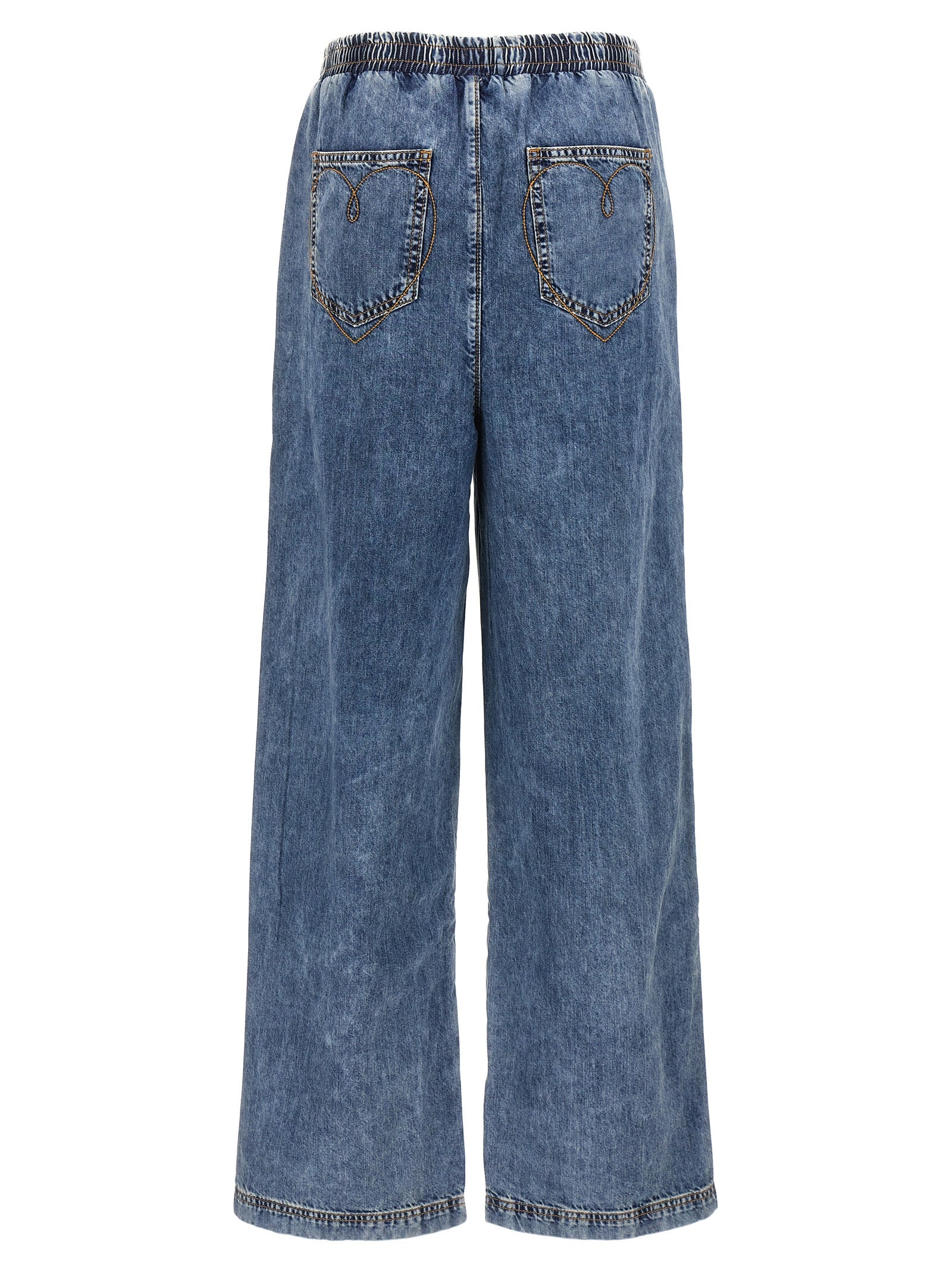 Mo5ch1no Jeans Cotton Denim Jeans — Blue, view 2