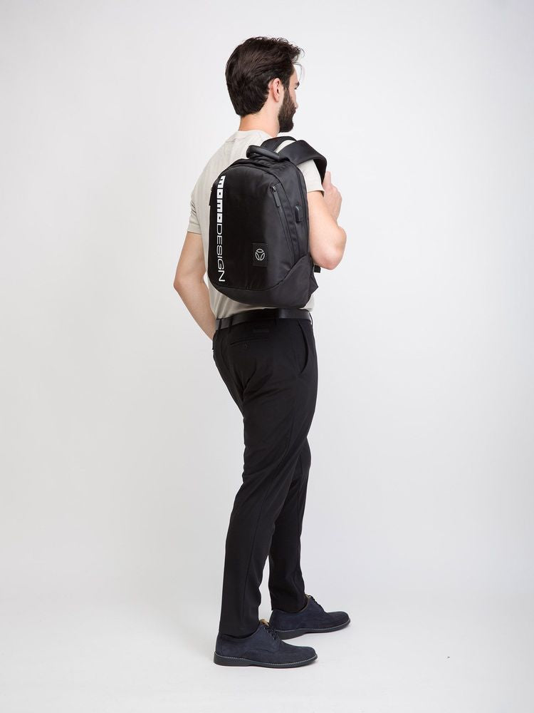 Momo Design Polyester Backpack — Black, view 2