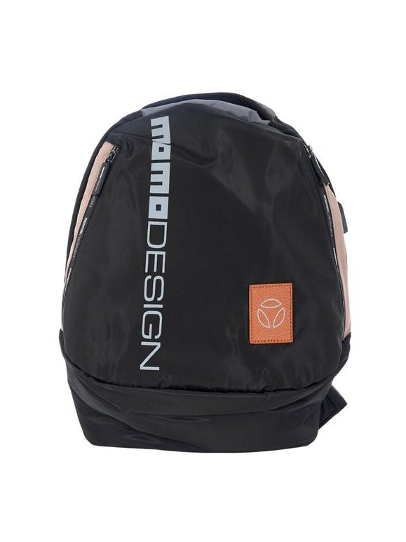 Momo Design Nylon with Leather Accents Backpack — Black, view 4