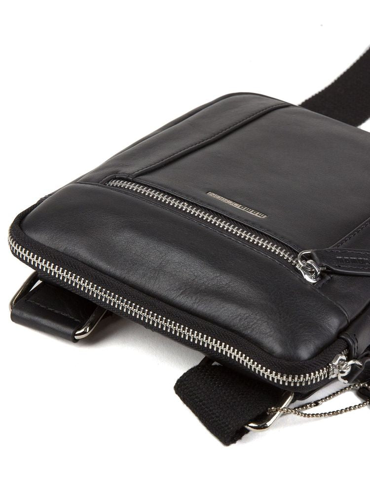 Momo Design Leather Shoulder Bag — Black, view 3