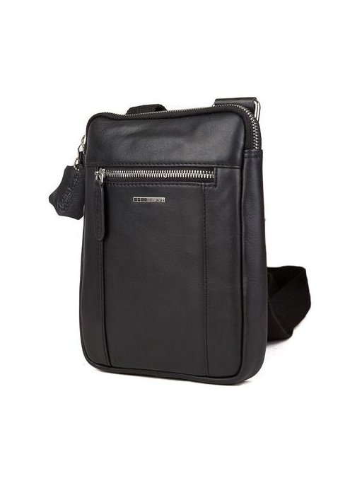 Momo Design Leather Shoulder Bag — Black, view 4