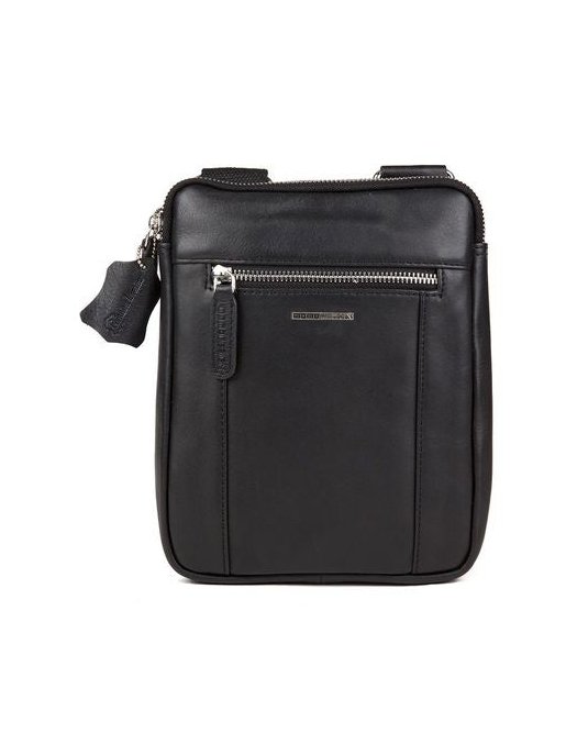 Momo Design Leather Shoulder Bag — Black, view 5