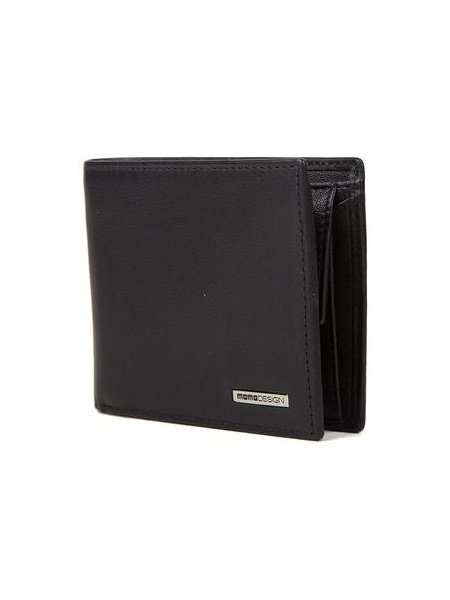 Momo Design Genuine Leather Wallet — Black, view 2