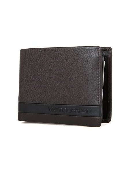 Momo Design Bifold Leather Wallet — Black, view 3