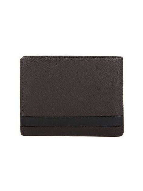 Momo Design Bifold Leather Wallet — Coffee/Black, view 2