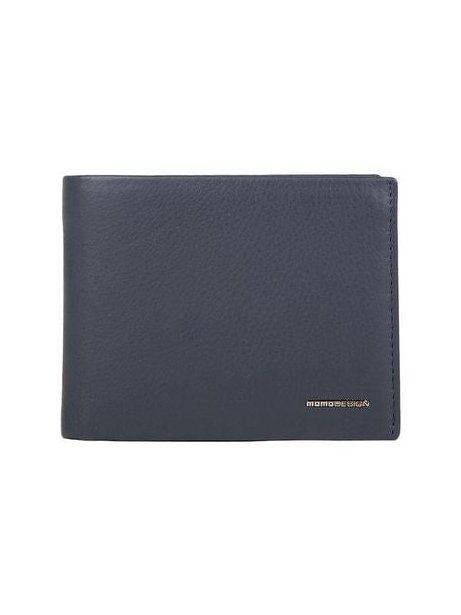 Momo Design Genuine Leather Wallet — Navy, view 2